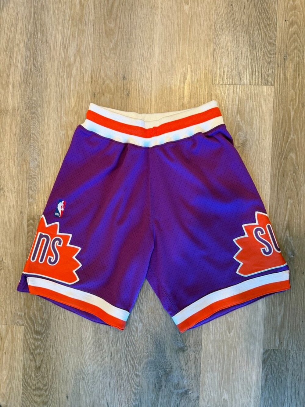 Phoenix Suns 1991-92 Purple Authentic Basketball Shorts